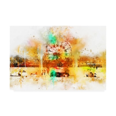 Philippe Hugonnard 'NYC Watercolor Collection - Coney Island' Canvas Art,30x47
